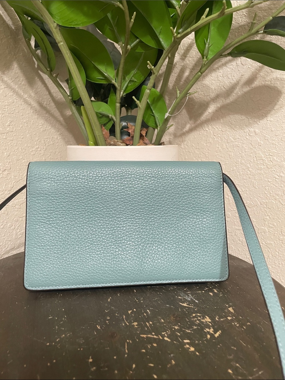 COACH Hayden Pebbled Leather Crossbody Bag in Light Blue - Picture 3 of 10